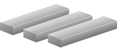 Aluminium platstaf